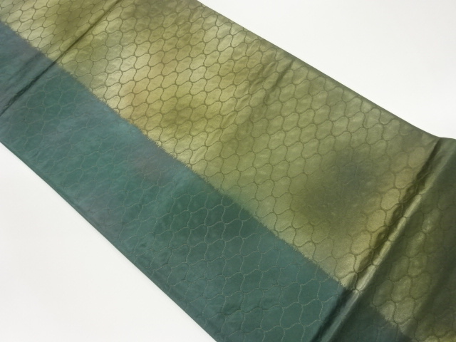 編目模様織出し袋帯